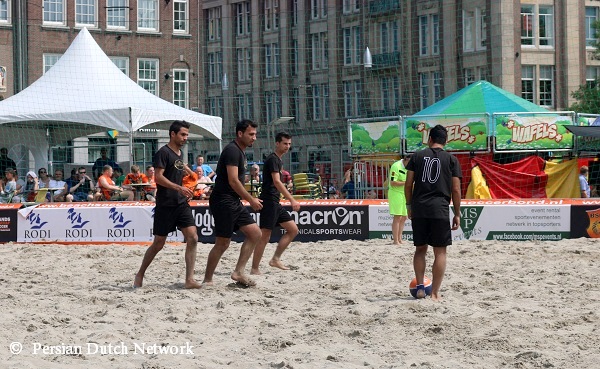 Young Iranians Beach Soccer in The Netherlands 2014