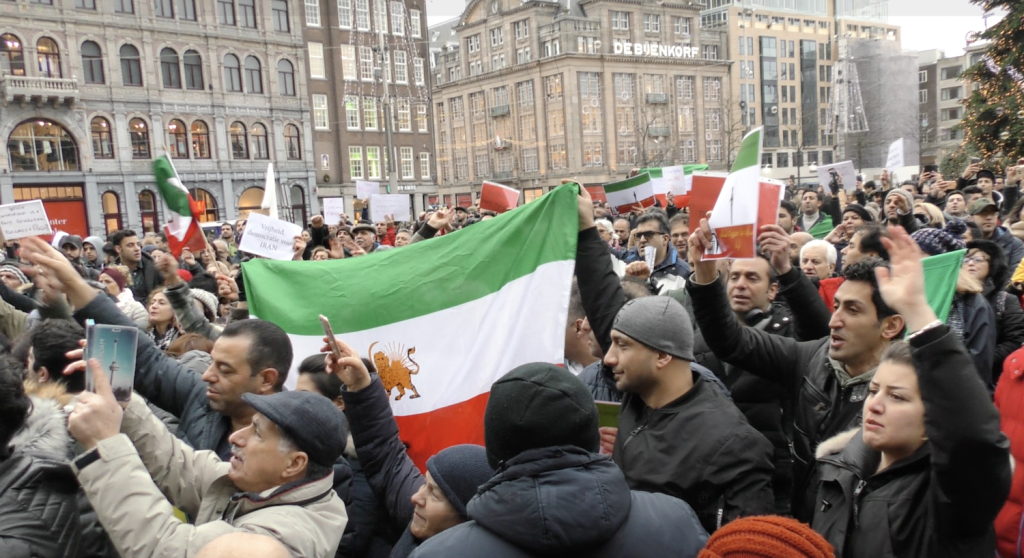 Demonstratie van Iraniërs in Amsterdam - Foto: Persian Dutch Network